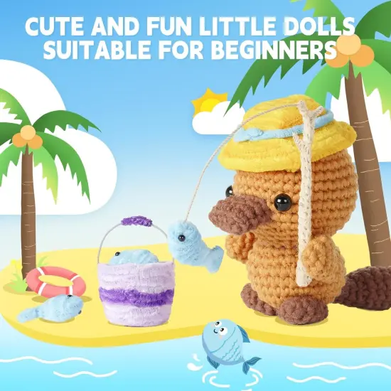 Animal Crochet Kit for Beginners (Platypus) {2}