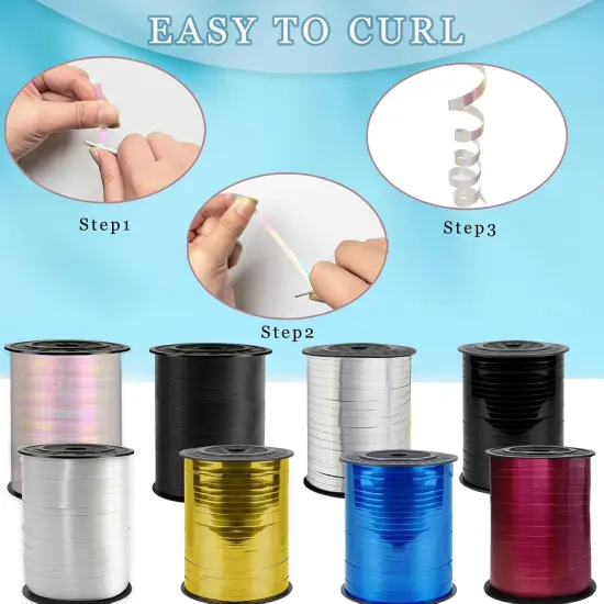 500 Yard Bright Gold Curling Ribbon {5}