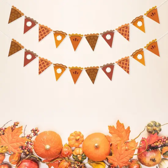 Pumpkin Pie Banner Thanksgiving Decorations {4}
