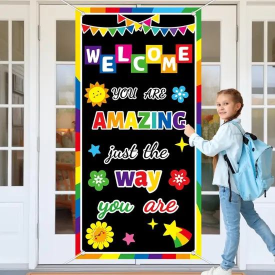 Classroom Colorful Welcome Door Banner {1}
