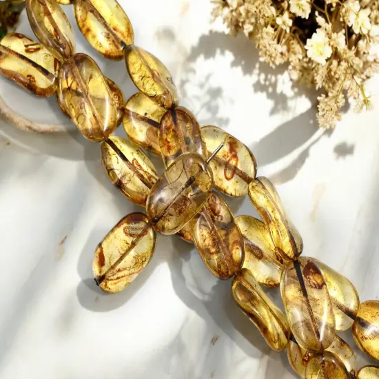 *9* 13x22mm Crystal Picasso Twisted Rectangle Beads {1}