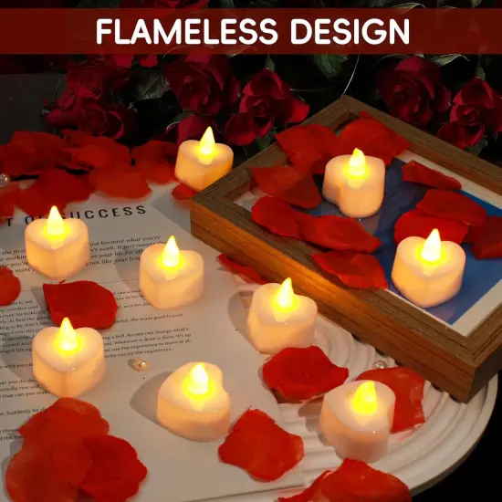 3000 PCS Artificial Rose Petals with 20 PCS Flameless LED {4}