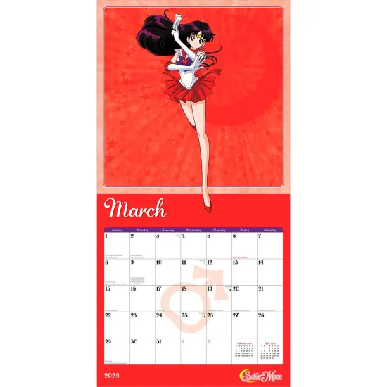 Sailor Moon OFFICIAL | 2026 12 x 24 Inch (Hanging) Monthly Square Wall Calendar {3}