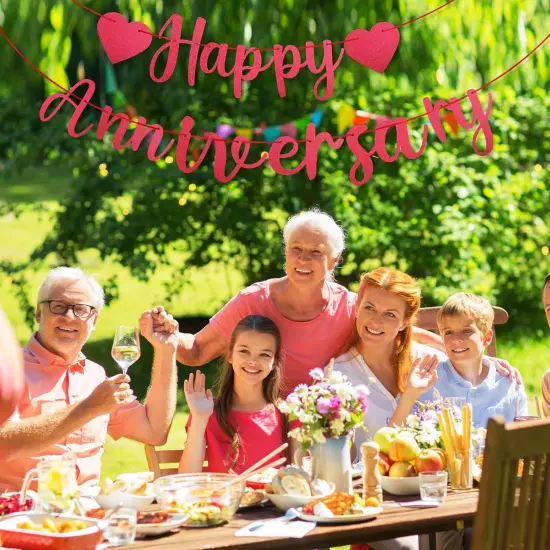 Happy Anniversary Banner Party Decoration {5}