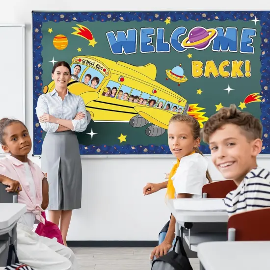 Outer Space School Bus Bulletin Board Decorations {3}