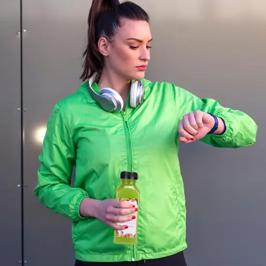 36pcs 12oz Juice Bottles, Plastic Bottles with Lids {4}