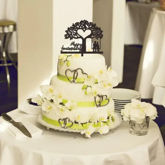 Happy Anniversary Cake Topper {4}