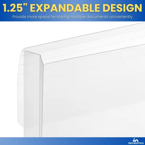 Poly Envelopes Expandable Plastic Clear {4}