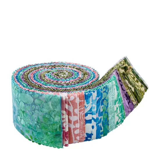 Expressions Batiks 2.5" Strip Roll (Jelly Roll / Rolie Polie) in Plant Based by Sew Yeah Quilting for Riley Blake (RP-23326-40) {2}
