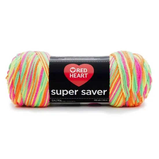 Red Heart Super Saver Yarn 24 Pack-Day Glow {3}