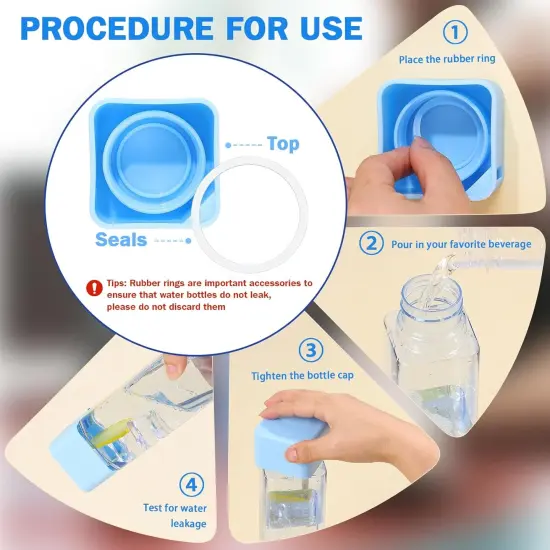 24Pcs Water Bottles Bulk 17 Oz - White {5}