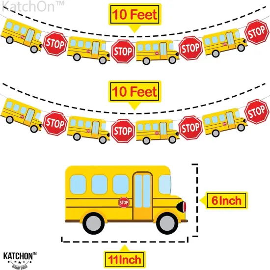 Bus Banner - 10 Feet, No DIY | School Bus Decorations {2}