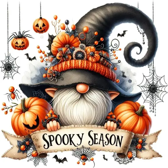 Halloween Diamond Art Kits for Adults,5D Gnome Diamond Art for Beginners,DIY Full Drill Diamond Painting Kit,Home Wall Decor Diamond Painting (13.78x13.78 Inch) {1}