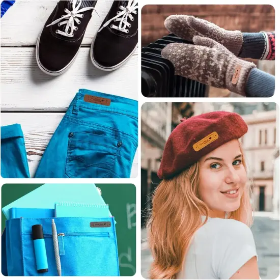 Handmade Leather Labels Faux {5}