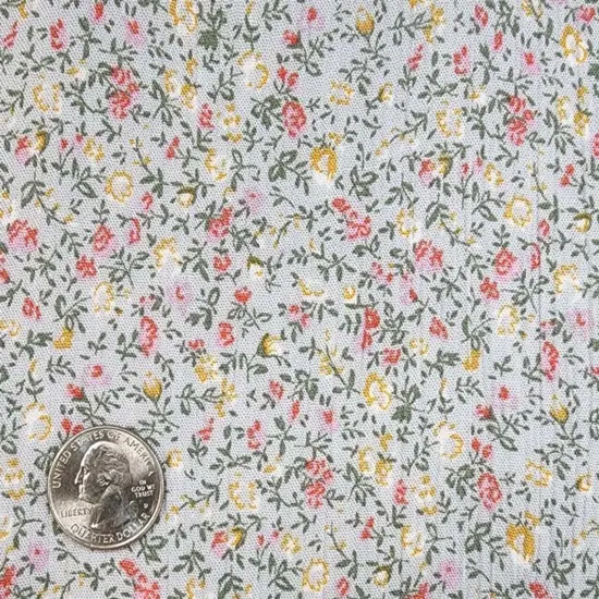 1 Yard Rayon Crinkle Gray Orange Fabric for Apparel & Costume Sewing 50/52" Width {3}