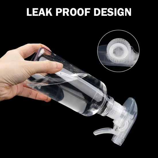 3 Pack Plastic Spray Bottles - 10oz/300ml (Clear) {4}