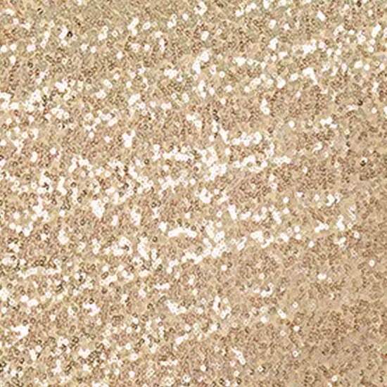 1 Piece Champagne Gold Sequin Spandex Chair Cap 13.5 inch by 10 inch Wedding Cover {3}