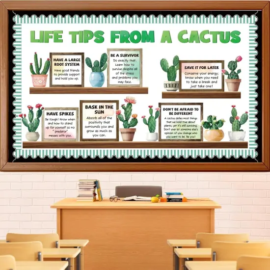 Cactus Bulletin Board Decorations Set {1}