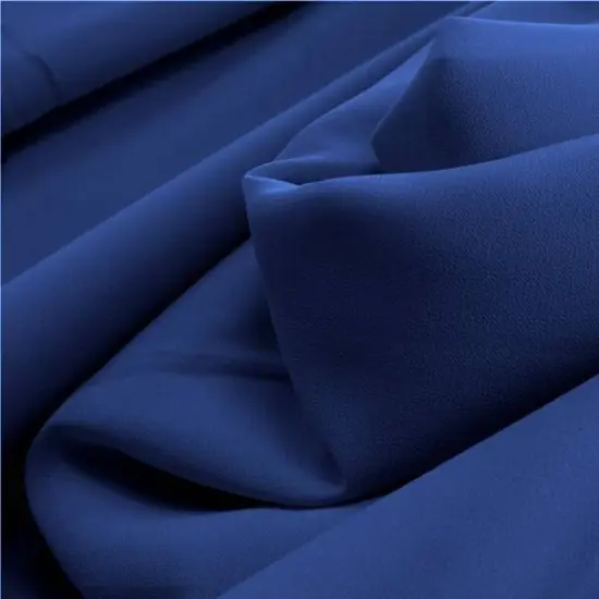 1 Yard Pebble Georgette Blue Fabric, 58/60&rdquo; Wide Lightweight Polyester for Apparel & D&eacute;cor {1}