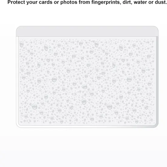 50 Pack, Plastic Labels Holders for Storage Bins and Library Card {3}