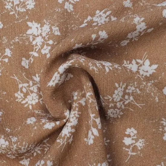 1 Yard Rayon Crinkle Lightweight Textured Fabric for Blouses Dresses and Skirts 50/52 Width Sandstone {2}