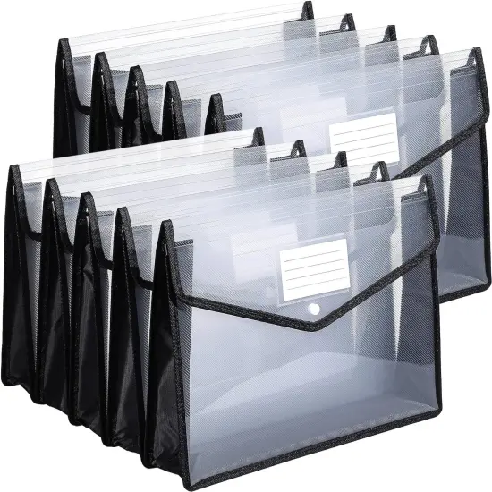 10 Pieces Plastic File Folders Envelope {1}