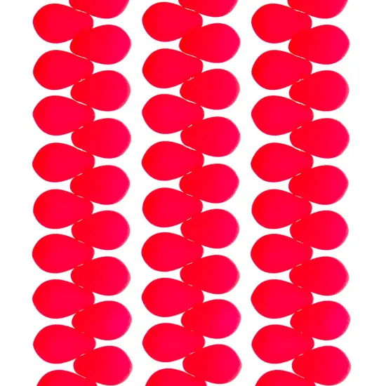 John Bead 114pcs 6x9mm Czech Glass White Alabaster Velvet Drop Bead Strands Bright Pink {2}