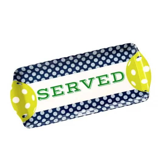 Pickleball Melamine ServingTray for Appetizers & Desserts {6}