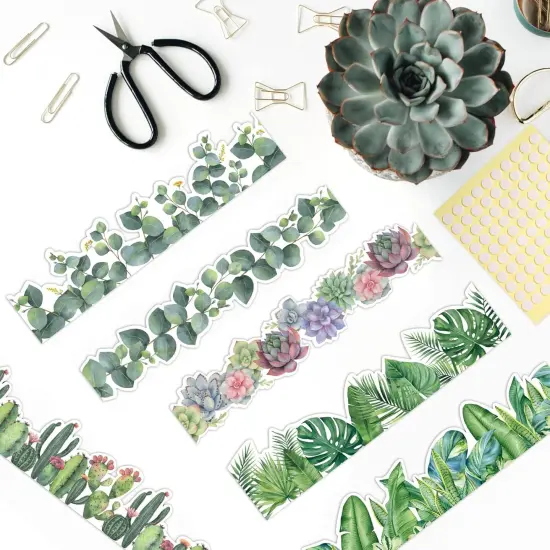 Borders for Bulletin Board, 118 ft Green Eucalyptus Bulletin Board Boarders {4}