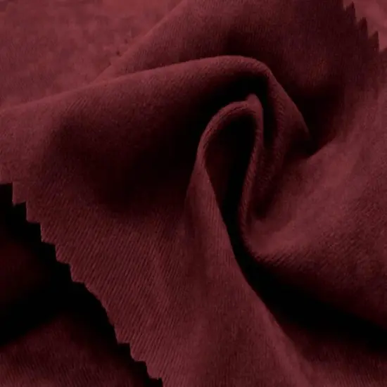1 Yard Burgundy Alova Suede Fabric 100% Polyester 58/60" Wide Soft & Durable {1}