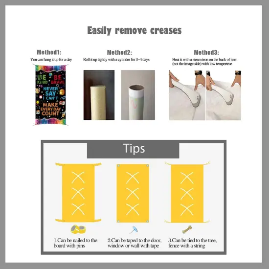 3x6ft Never Say I Can't Door Banner {5}