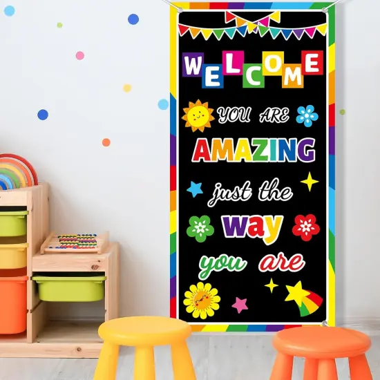 Classroom Colorful Welcome Door Banner {4}
