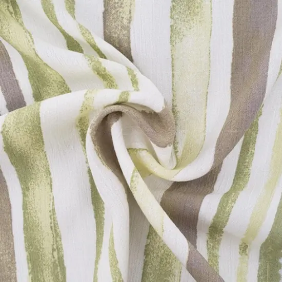 1 Yard Rayon Crinkle Fabric Lime Ivory Ideal for Summer Dresses Skirts and Apparel 50/52" Width {3}