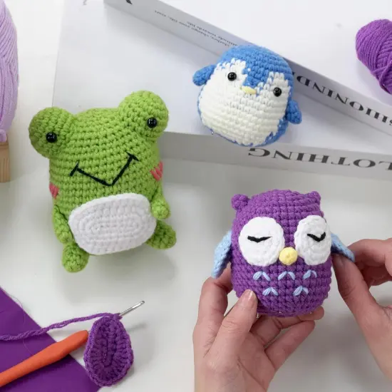 3 Pattern Animals - Crochet Kit {5}