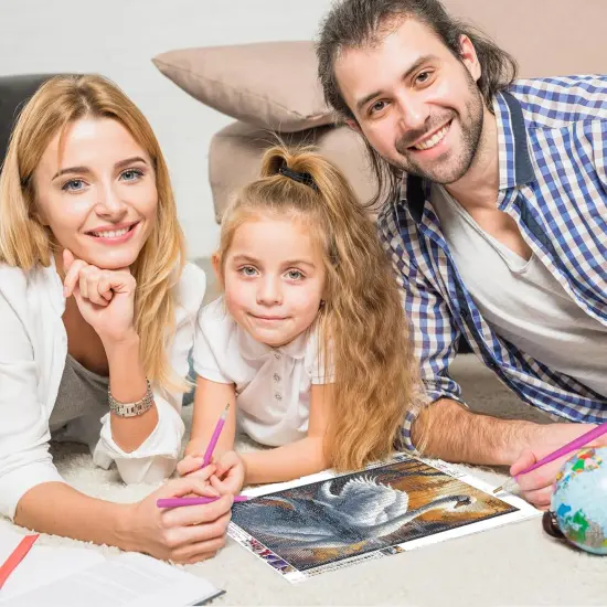 DIY Swan Diamond Painting Kits for Adults {4}