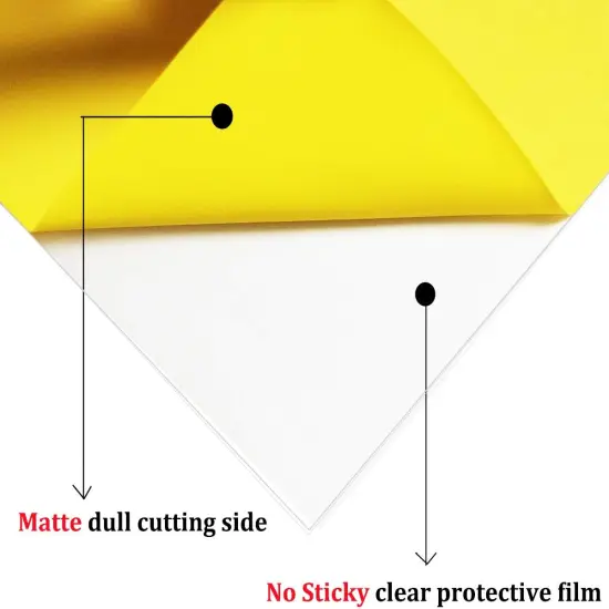 12" x 10ft Matte Surface Yellow Iron on Vinyl {3}