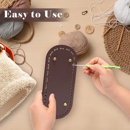 4 PCS Bag Bases for Crochet with 2 PCS Crochet Hook {4}