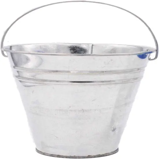12 Metal Buckets Galvanized Pail {2}