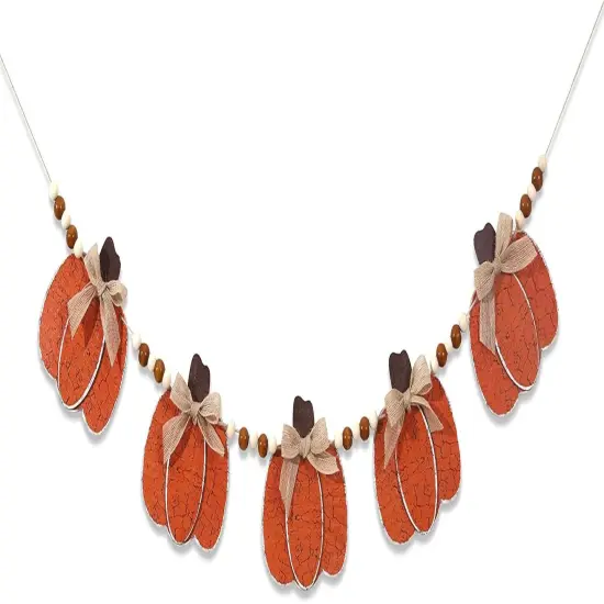 Little Pumpkin Banner - Halloween Banner for Theme Decoration,（Wood） {1}