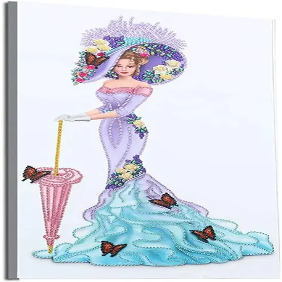2 Pack DIY 5D Lady Diamond Art Painting Kits {2}