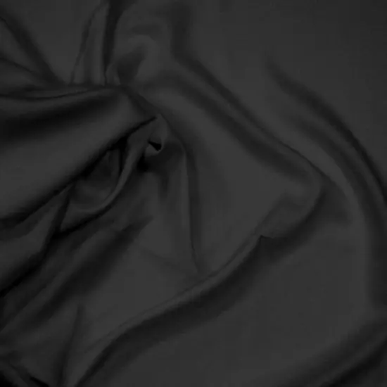 1 Yard Black Rayon Challis Fabric Soft Lightweight 100% Rayon, 55/56" Wide for Apparel {1}