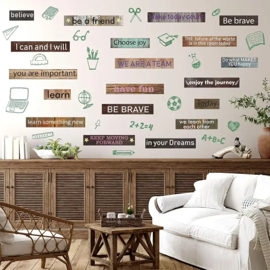 42 Pcs Growth Mindset Inspirational Posters Banners Motivational Posters {4}