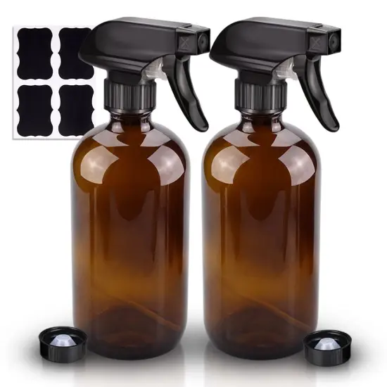 Glass Spray Bottles, 2 Pack {1}