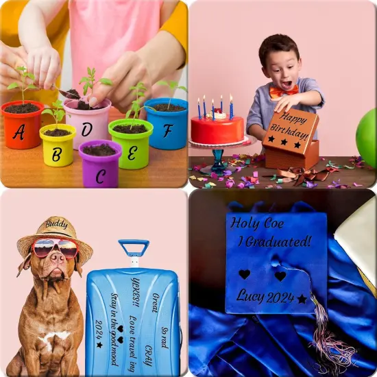 730 Pieces 10 Sheets Letter Stickers {5}