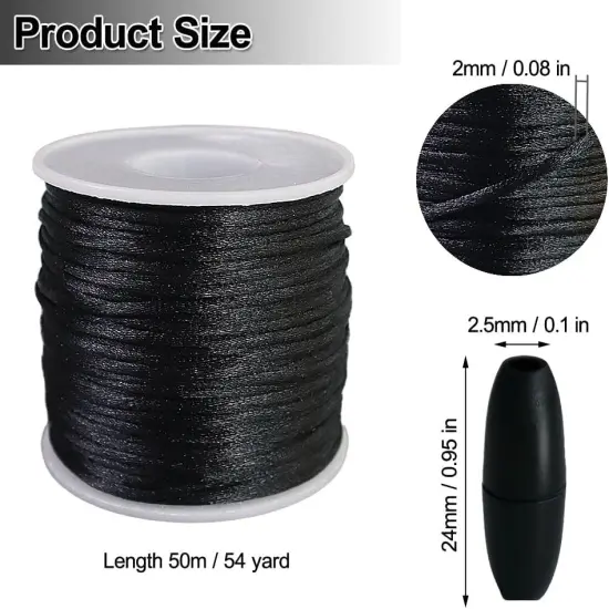 2mm Nylon Cord for Bracelets,Necklace,Jewellry Making Craft String Kit {2}