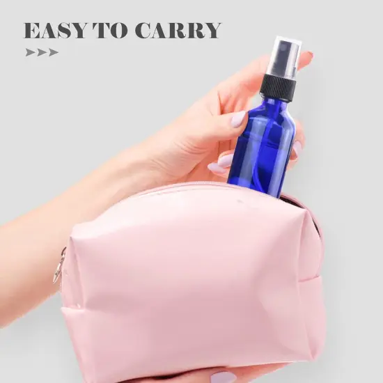 4 oz Mini Glass Spray Bottles (4 Pack Blue) {4}