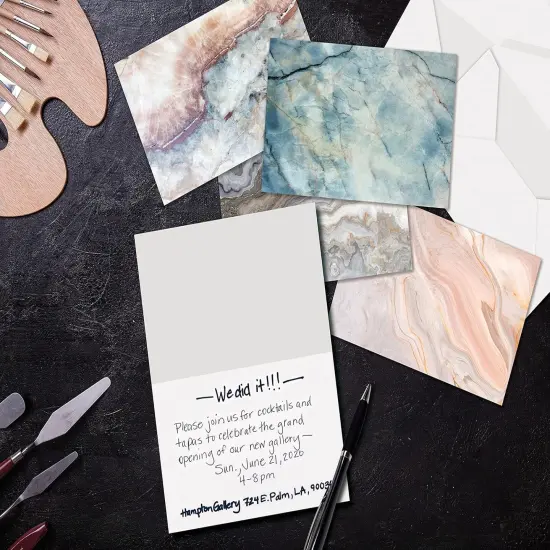 100-Pack All Occasion Greeting Cards, Natural Stone, 4 x 6 inch, 100 Folded Notecards, 6 High Gloss Cover Designs, Blank Inside, with 100 Envelopes {2}