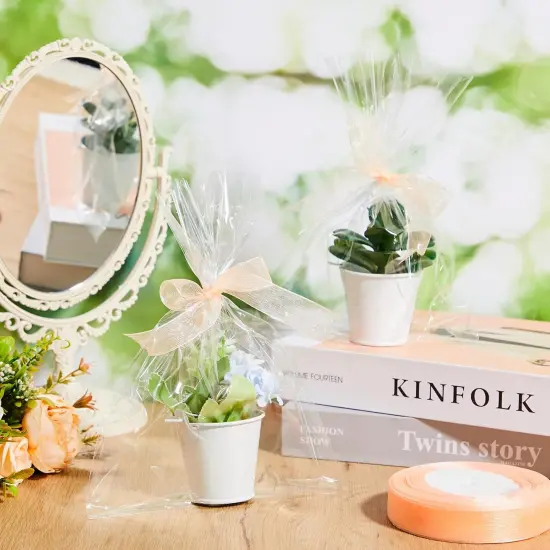 50 Pcs Wedding Mini Metal Buckets with Handle {3}