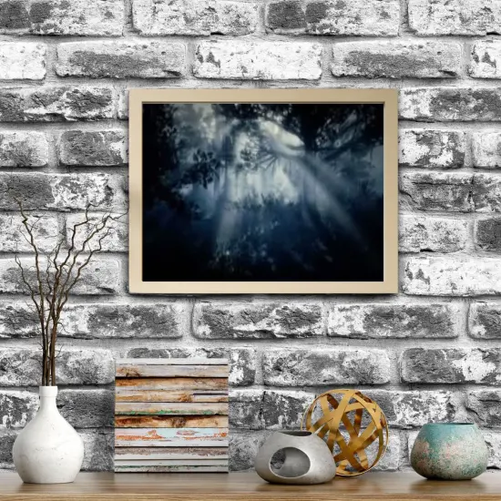 Birch Effect Frame with Mount, 12x16" &ndash; Horizontal/Vertical, No-Nail Hanging, Depth Display! {1}