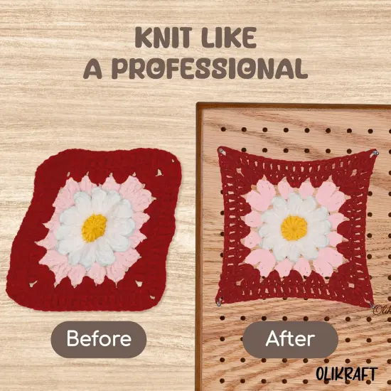 Crochet Blocking Board with Pegs 50 Pins {2}